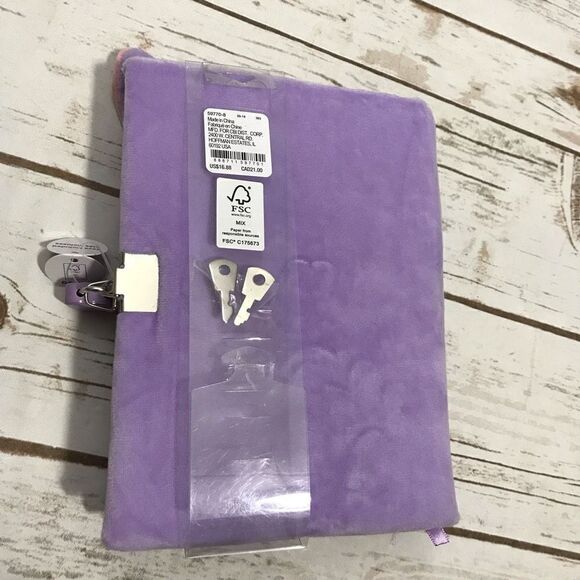 Panda Purple Diary Journal With Lock and Keys - Picture 4 of 5